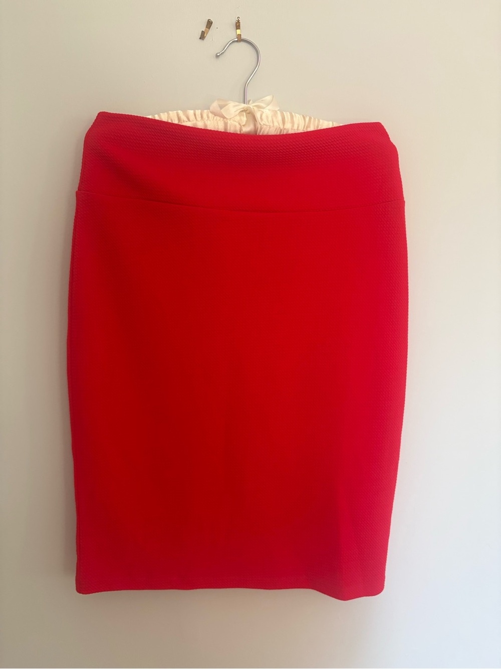 LuLaRoe Bright Red Pencil Skirt